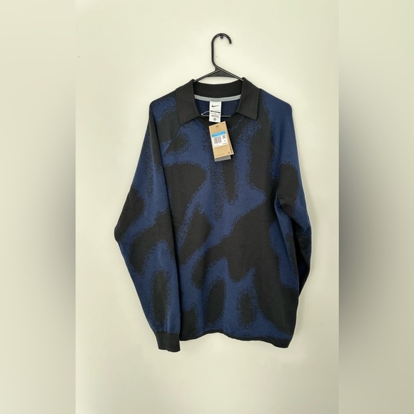 Nike Other - NWT Nike Culture of Football Knit Long Sleeve Soccer Sweater in Blue